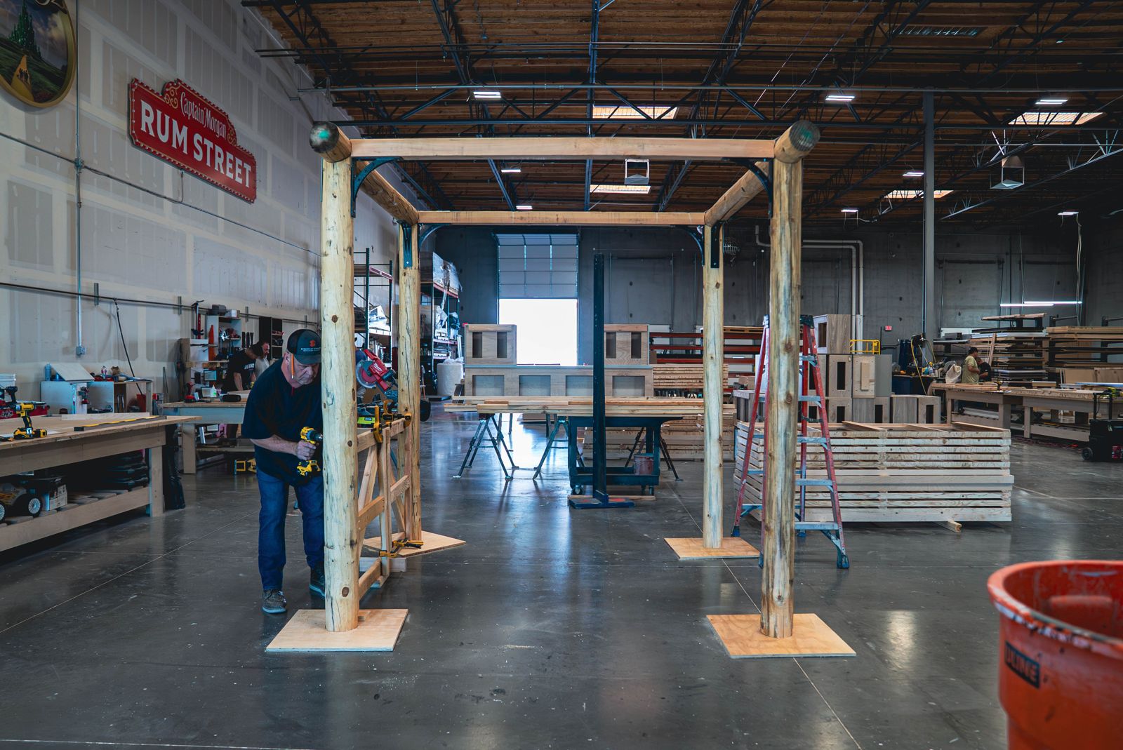 Wide view of the Steadfast Displays shop floor