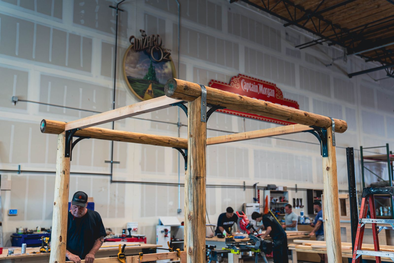 The Steadfast Displays fabrication floor in Las Vegas