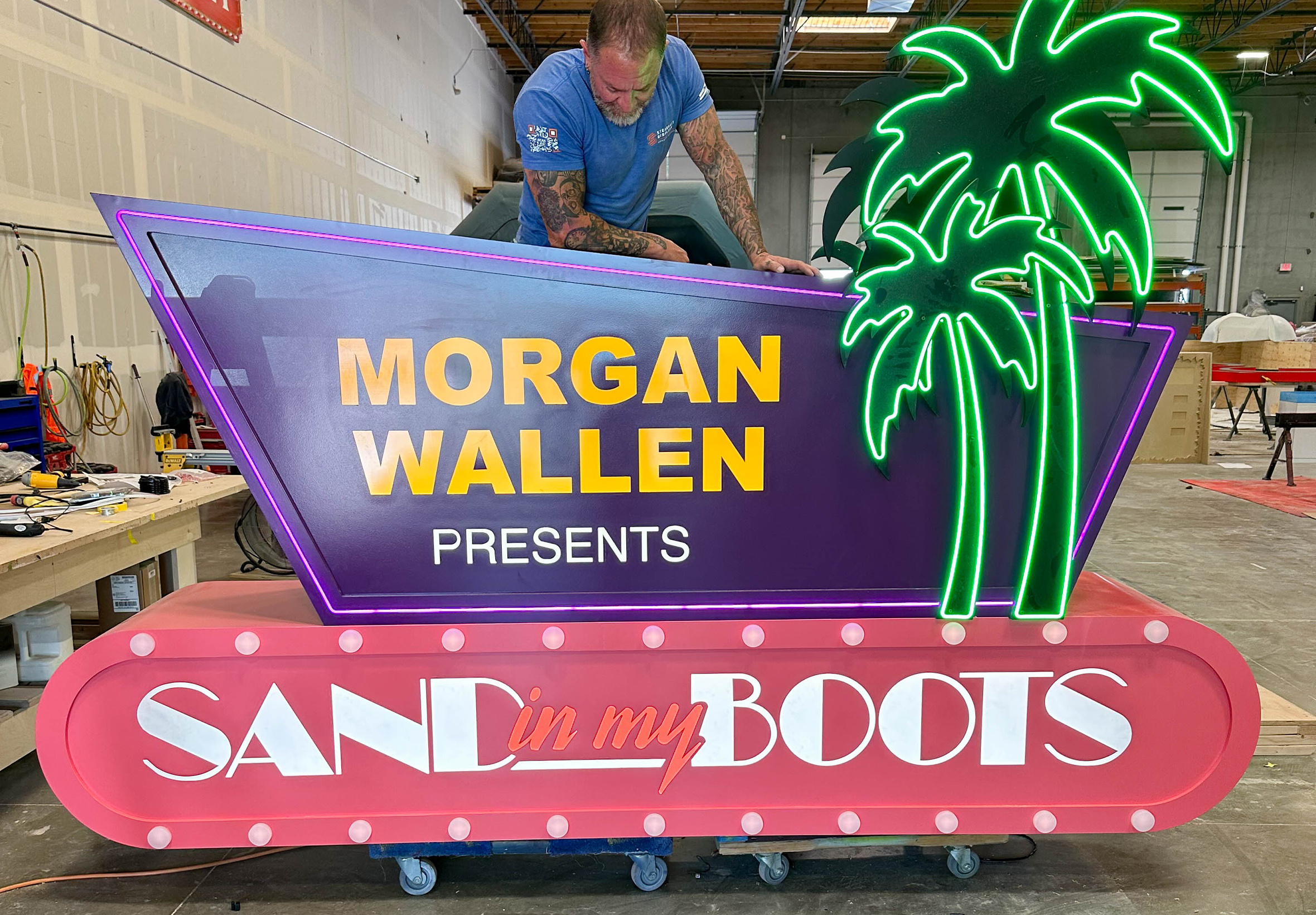 Sand In My Boots Festival — build detail